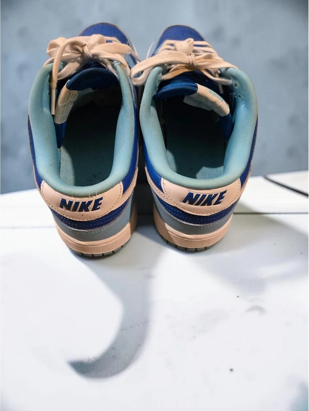 Nike Dunk Low QS Argon DM0121-400 Men's Size 10 Blue White Preowned
